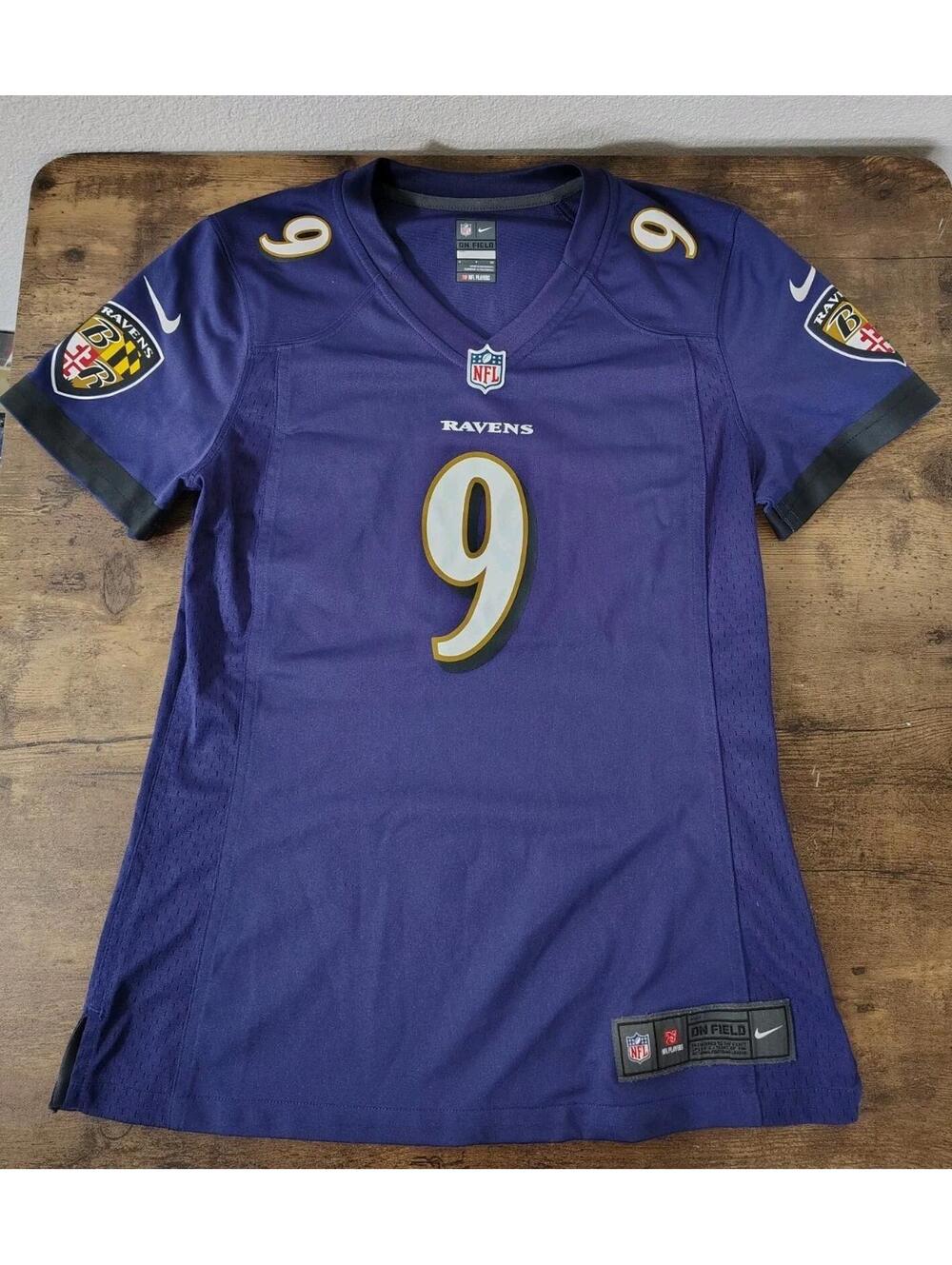 Nike Baltimore Ravens Tucker 9 Jersey Purple Womens NFL On Field Stitched #9 Sma
